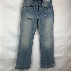 All Saints Serene kick Flare destroyed jeans